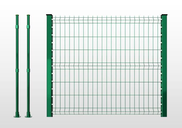 Tidyard Grillage Metallique Rigide/Grillage Metallique Cloture 10x0,5 m en Acier avec Revêtement en PVC Vert 